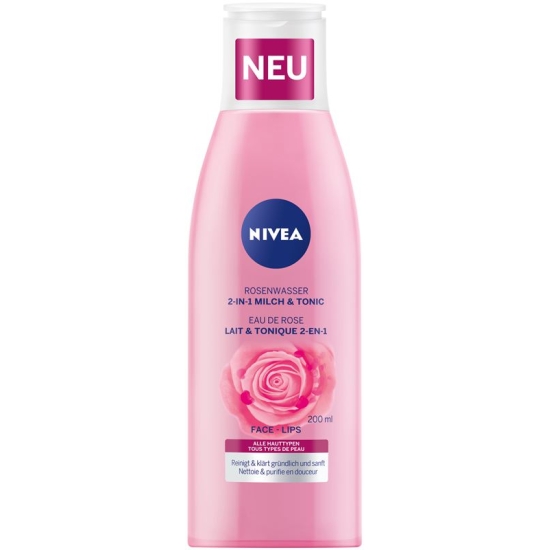Nivea 2in1 Milch & Tonic mit Rosenwasser 200ml buy online