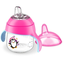 Avent Philips Schnabelbecher Sil 200ml Rosa Pingu