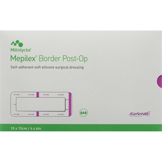 Mepilex Border Post OP 10x15cm 10 pcs