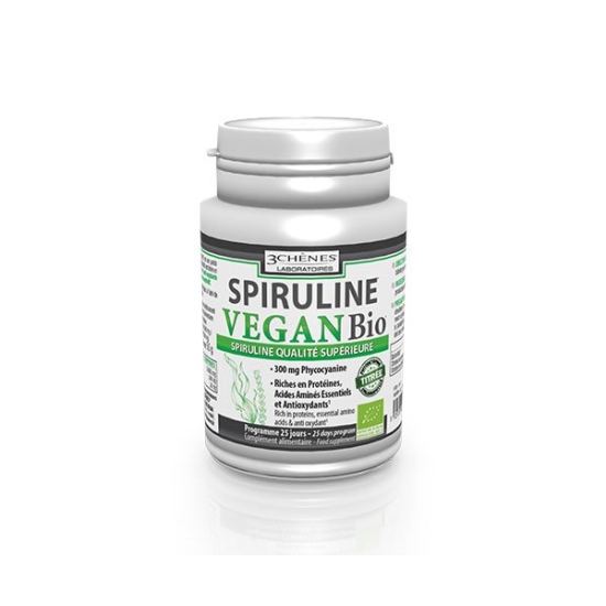 3 Chenes Spiruline Tabletten Vegan Bio 100 Stück buy online