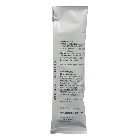 Be The Change Swiss Energy Spread Pulver 10x 30g buy online