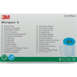 3M Micropore S Silikonrollenpf 5cmx5m 6 Stück