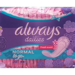 Always panty liner Singles odour neutralizing normal 20 pieces