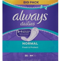 Always Panty Liners Fresh & Protect Normal Bigpack 56 pieces