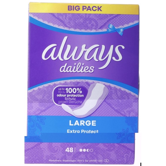 Always Panty Liner Extra Protection Large Bigpack 48 pieces buy online