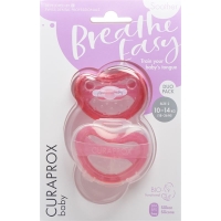 Curaprox Baby pacifier size 2 Pink Double New 2 pieces