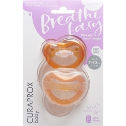 Curaprox Baby pacifier size 1 orange Double New 2 pieces