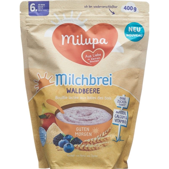 Milupa Bio Good Morning Fruits of the Forest Milk Mash from the 6. month 400g buy online