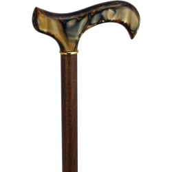 Herdegen Holzstock Braun Derby Leopard