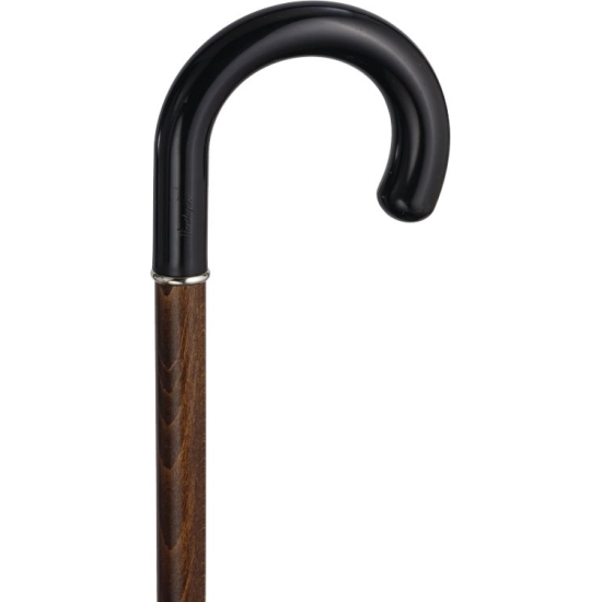 Herdegen Holzstock Dunkelbraun Rundhakengriff PVC buy online