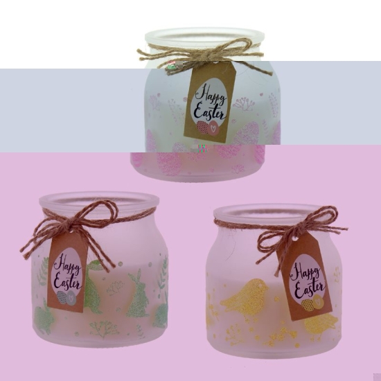 Herboristeria Windlicht Kerze Happy Easter Ass buy online