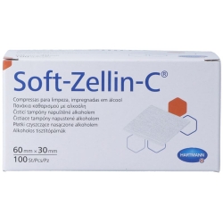 Soft Zellin Alkoholtupfer 60x30mm 100 Stück