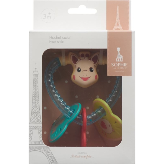 Sophie La Girafe heart rattle buy online