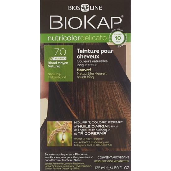 Biokap Nutricolor Delicato Rapid Na Mittelb 135ml buy online