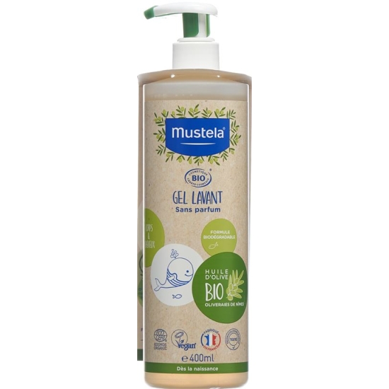 Mustela Waschgel Haare und Körper Bio 400ml buy online