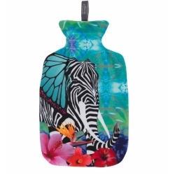 Fashy hot water bottle 2L cover pop art elephant