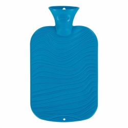 Fashy Wärmflasche 2L Doppellamelle Blau