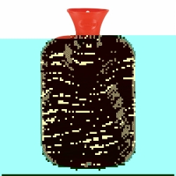 Fashy Wärmflasche 2L Doppellamelle Orange