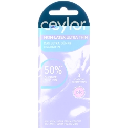 Ceylor Non Latex Condoms Ultra Thin 3 pieces