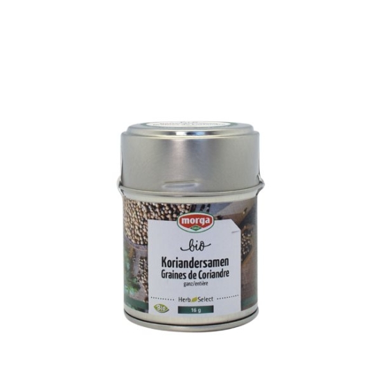 Morga Gewürz Koriandersamen Ganz Bio Dose 30g buy online