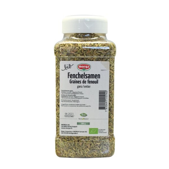 Morga Gewürz Fenchelsamen Ganz Bio Dose 380g buy online