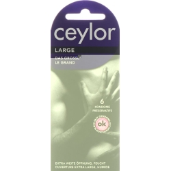 Ceylor Large Condoms with Reservoir 6 pieces