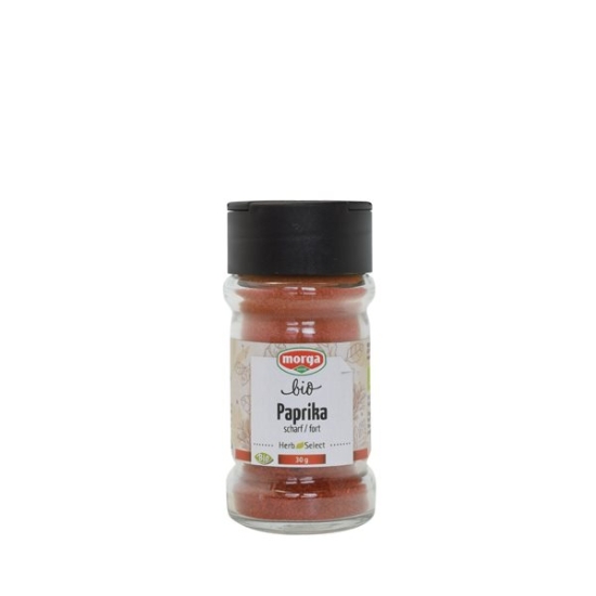 Morga Gewürz Paprika Scharf Gemahlen Bio Glas 35 buy online