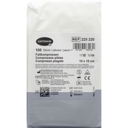 IVF Faltkompresse T17 10x10cm 12-fach 100 Stück