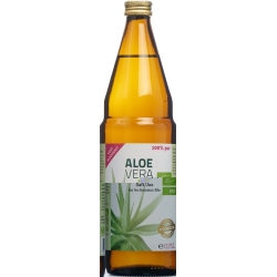 Aloe Vera Juice Organic 100% Pure Premium lt Glasfl 0.75