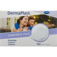 Dermaplast Compress Plus 5x7.5cm 15 Pieces