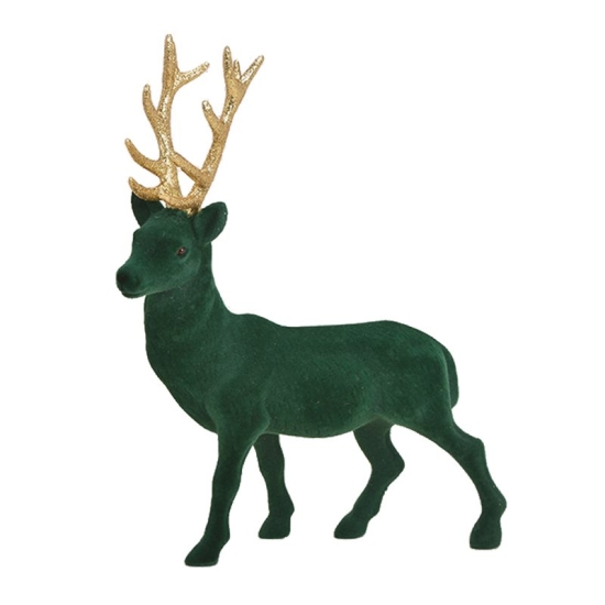 Herboristeria decorative figure 39cm deer green-gold buy online