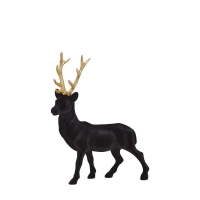 Herboristeria decorative figure 21cm deer black-gold