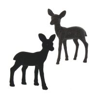 Herboristeria decorative figure deer black