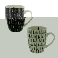 Herboristeria Mug Trees Black & White