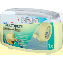 3M Micropore Vlies Heftpfl M Disp 12.5mmx5m We (n)
