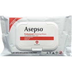 Asepso Reinigende Feuchttücher Antibakt Beutel 32 Stück