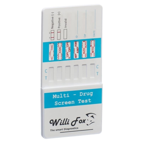 Willi Fox drug test Multi 6 drug urine 5 pcs