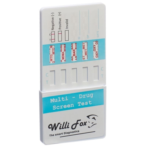 Willi Fox Drug Test Multi 10 drugs Urine 2 pcs