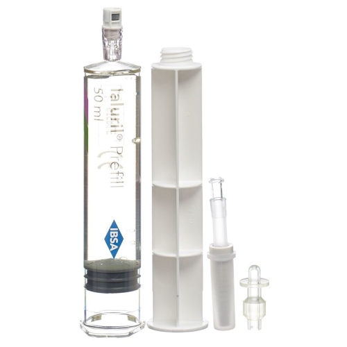Ialuril prefill with luer lock adapter and Ialuadapter Fertspr 50 ml