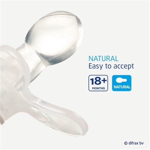 Difrax Nuggi Natural 18 + M silicone