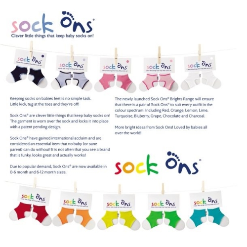 Sock ons ​​white baby 0-6M 1 pair
