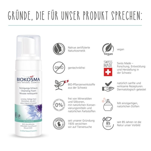 Biokosma Pure foam cleaner 150 ml