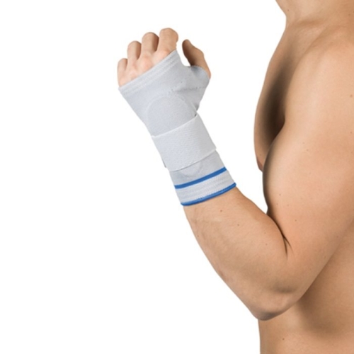 Bilasto Pro Manu major Handgelenkbandage XL right gray with rail silicon pads Velcro