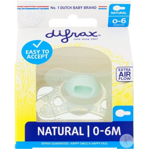 Difrax Nuggi Natural 0-6M silicone