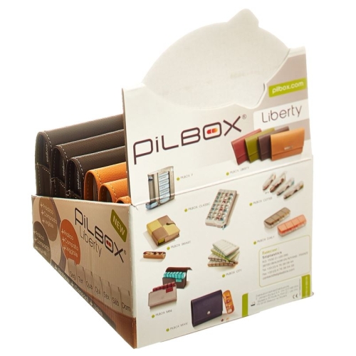 Pilbox LIBERTY display assorted 6 pcs 3x + 3x camel chocolate German / French
