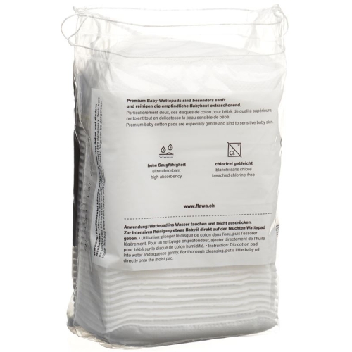 Flawa Premium Baby cotton pads 90x110mm 40 pcs
