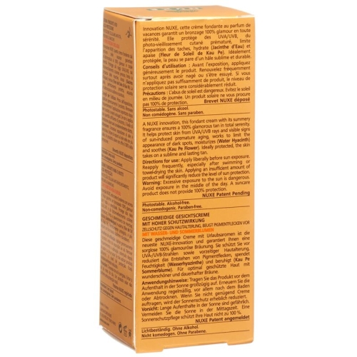 Nuxe Sun cream Visage rear Sun Protection Factor 50 50 ml
