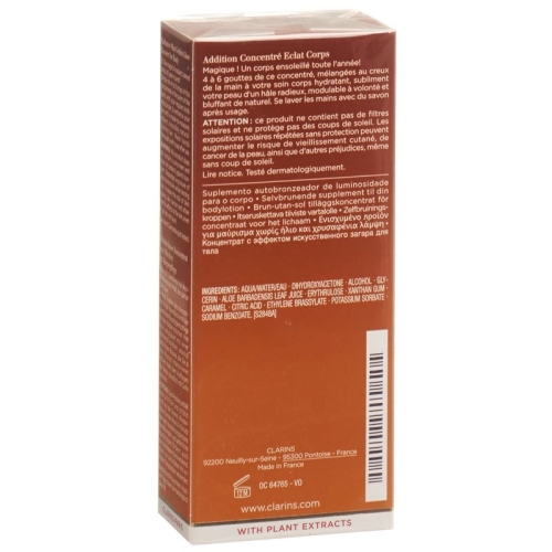 Clarins Corps Addition Conc Eclat Corps 30ml buy online