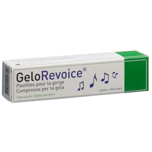 GeloRevoice Halstabletten cassis menthol 20 pcs