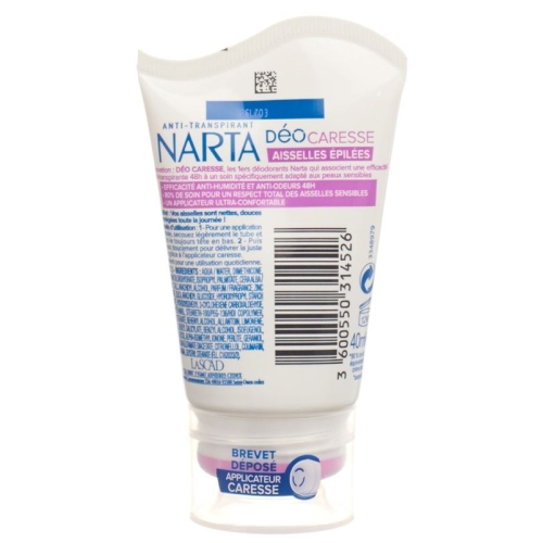 Narta déocaresse Roll on aisselles épilées peaux sensitive 40ml